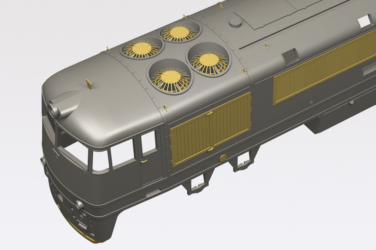 Virtual model of dieselelectric locomotive T678