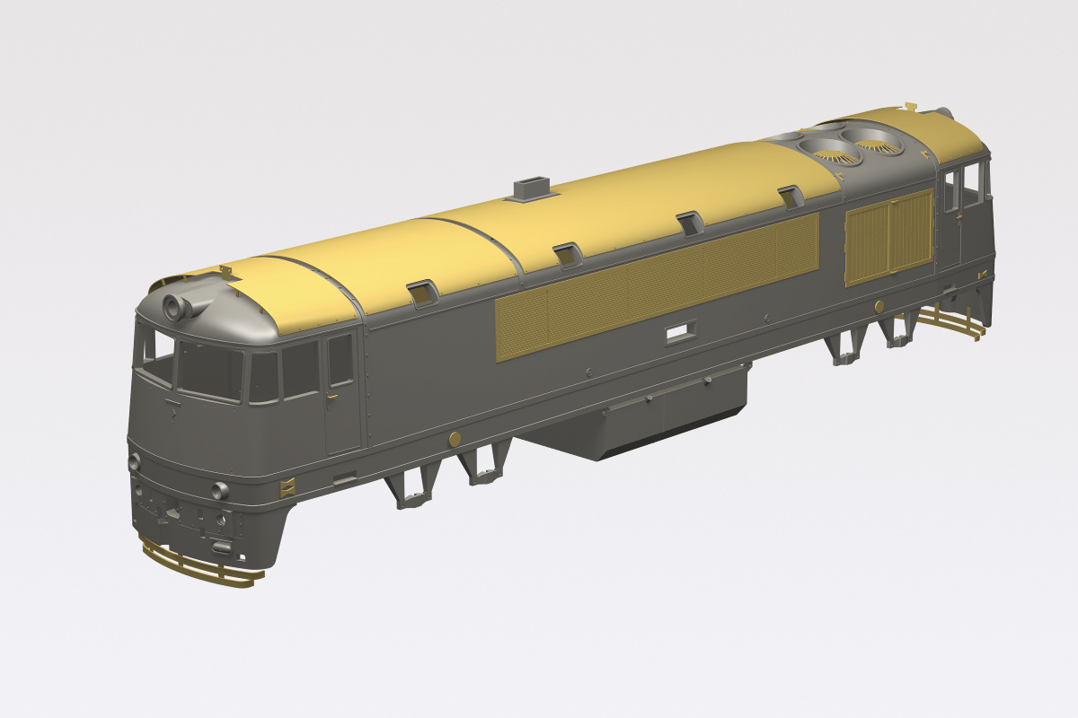 Virtual model of dieselelectric locomotive DEM2000