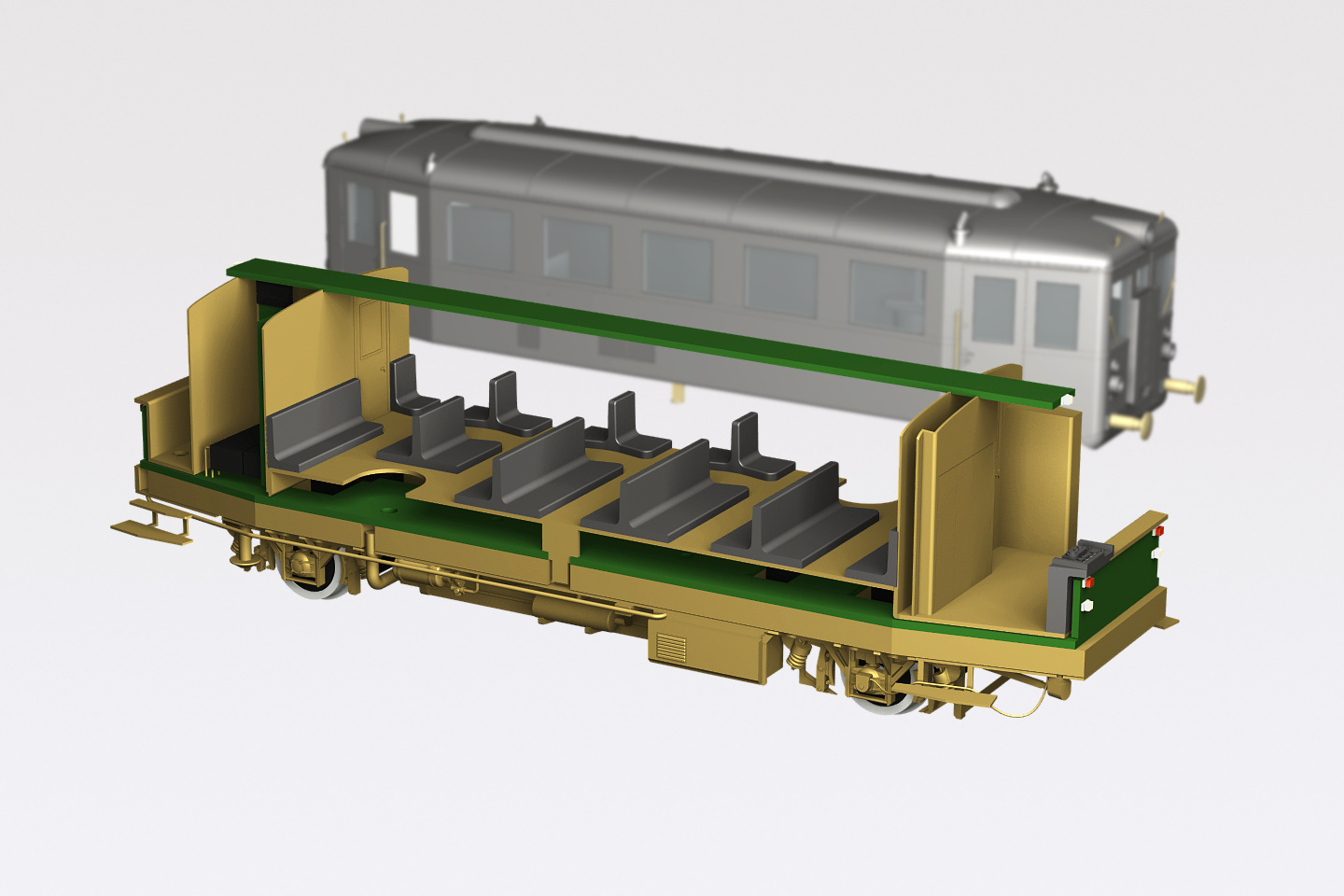 M131 rail car H0 model